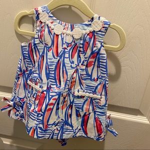 NWT Lilly Pulitzer shift 3-6m Red Right Return